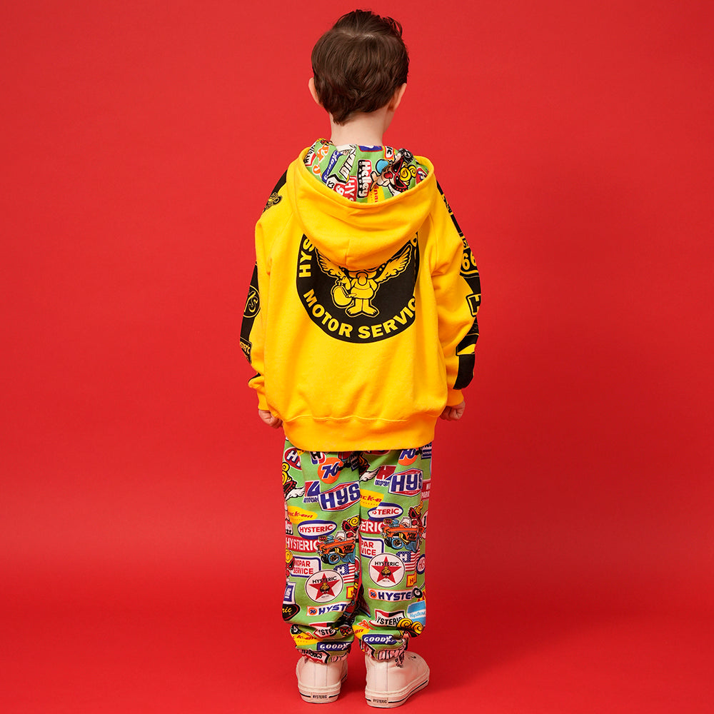 MOTOR BABY M LOGO 裏毛パーカー