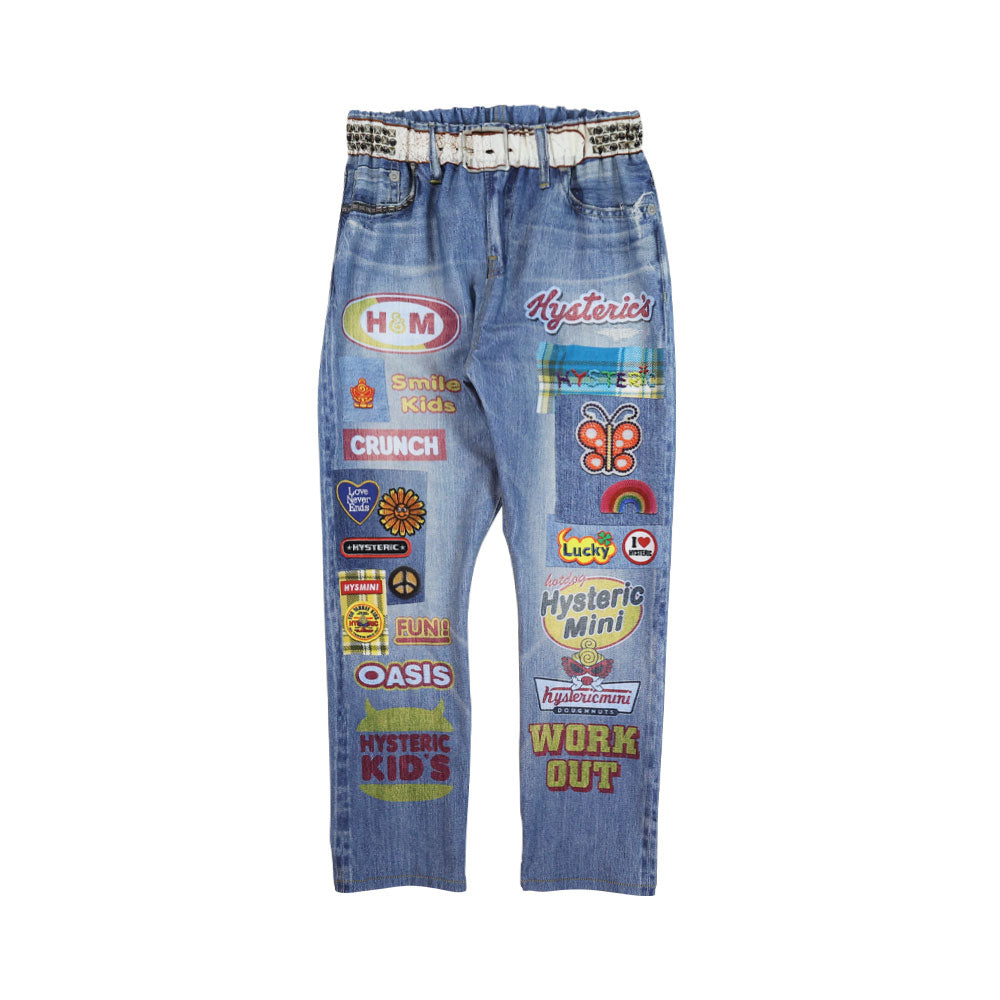 [7月予約商品]BIG LOGO COLLAGE Like a denim Viscotex パンツ