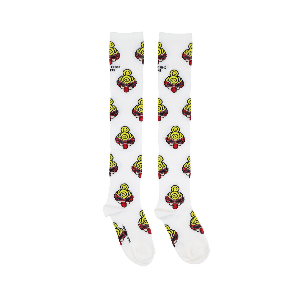 [7月予約商品]MINI FACE ニーハイソックス