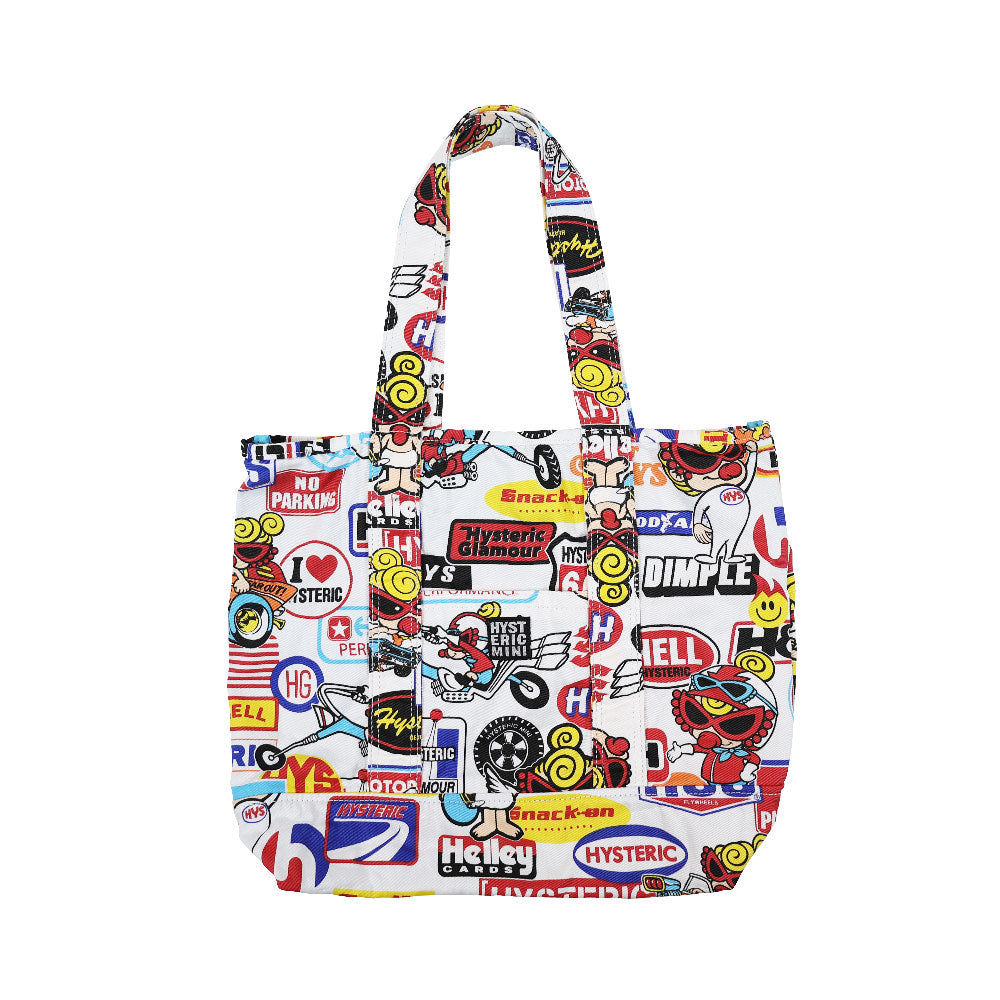 MOTOR BABY 総柄 横長トートバッグ – Hystericmini OnlineStore