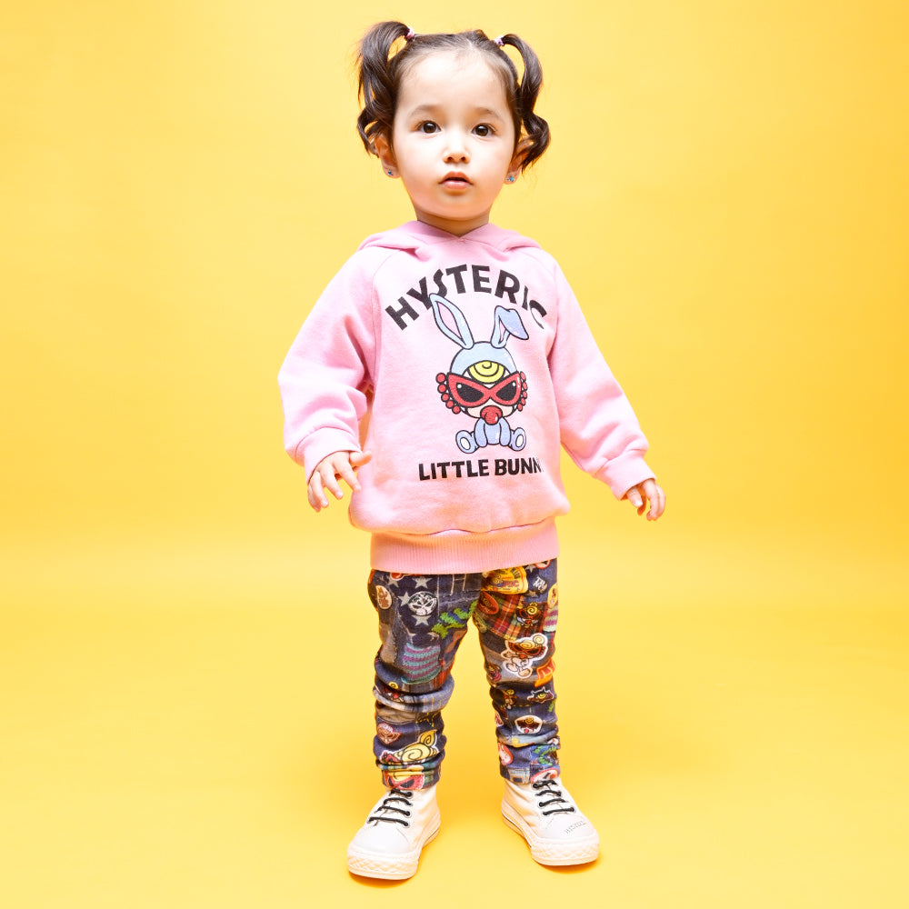 [10月予約商品]LITTLE BUNNY 耳付き 裏起毛パーカー