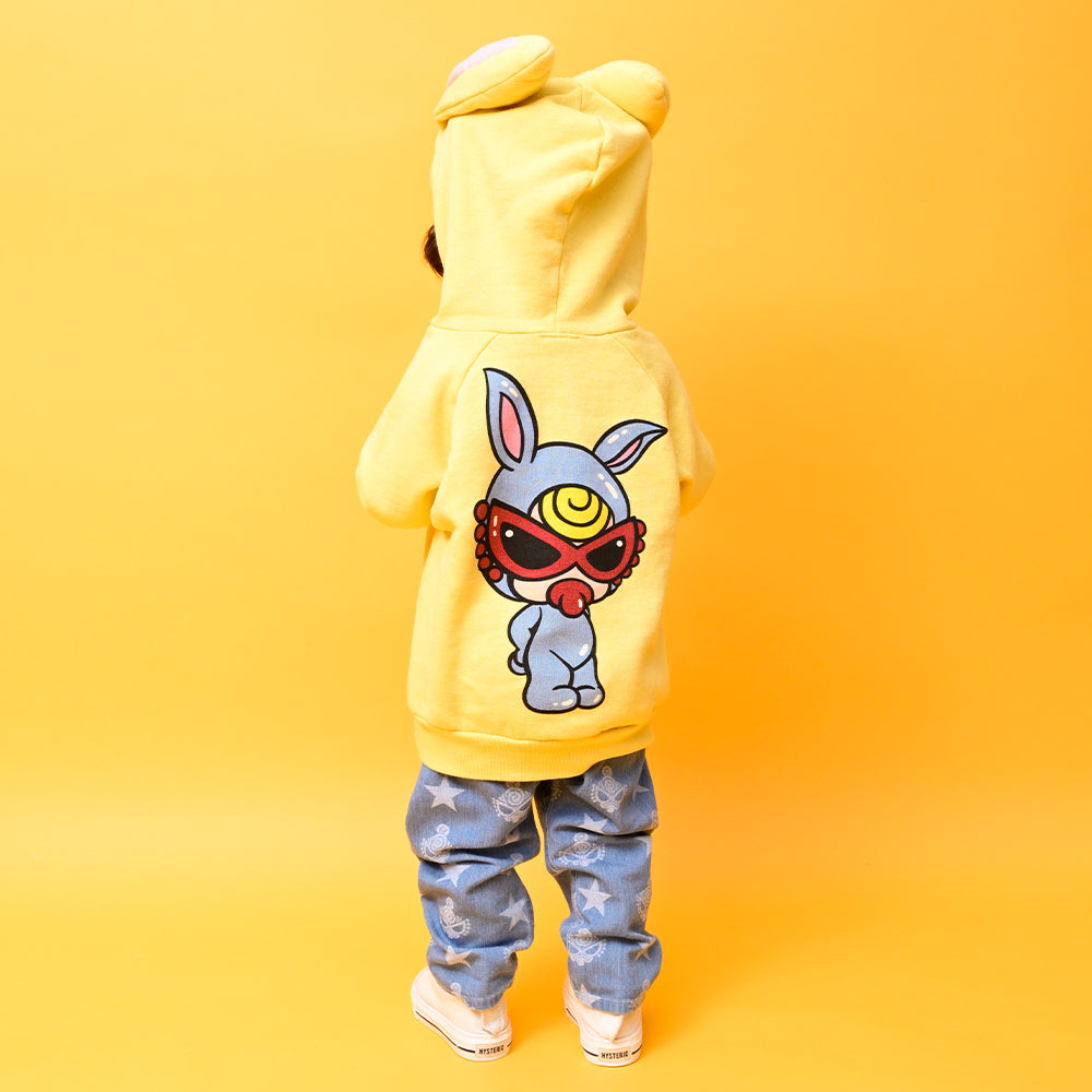 [10月予約商品]LITTLE BUNNY 耳付き 裏起毛パーカー