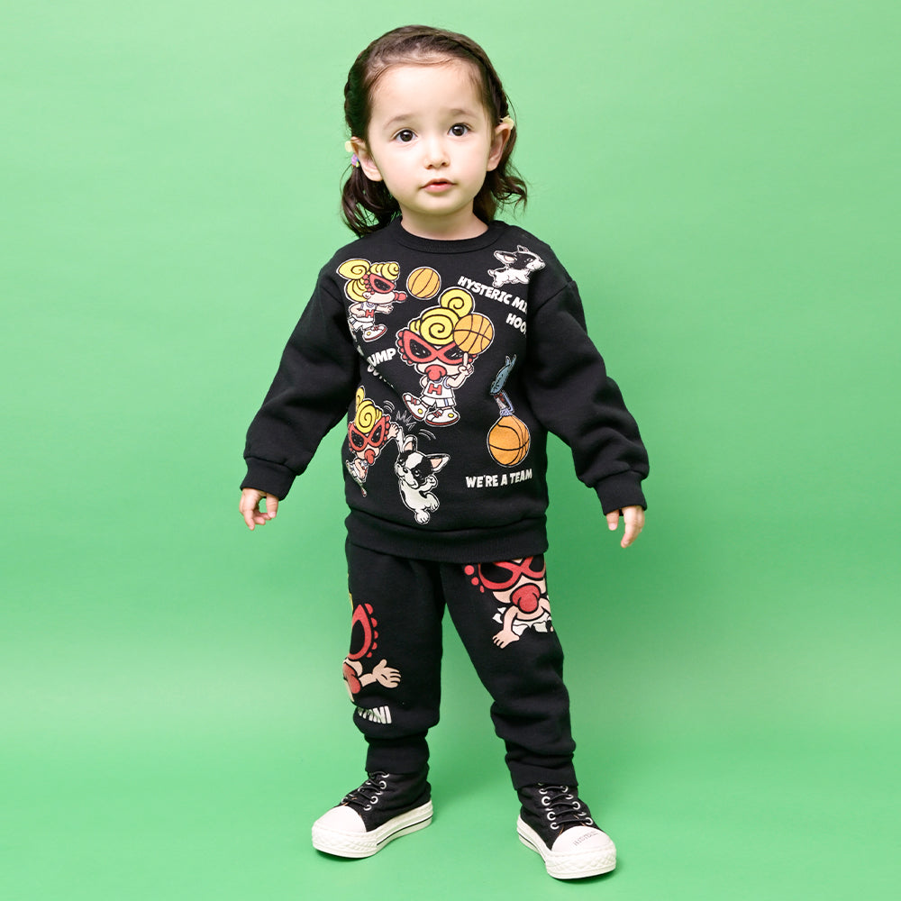 [10月予約商品]HYSTERIC HOOPS ON A PRACTICE 裏起毛トレーナー