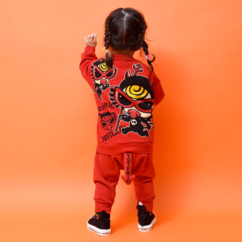 [9月予約商品]DEVILKIN しっぽ付き 10分丈 裏毛パンツ