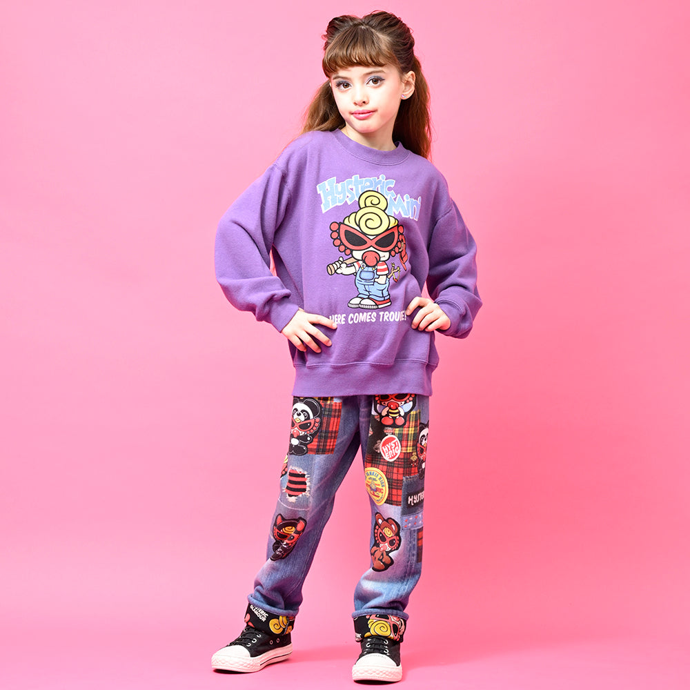 [9月予約商品]HERE COMES TROUBLE 裏毛トレーナー