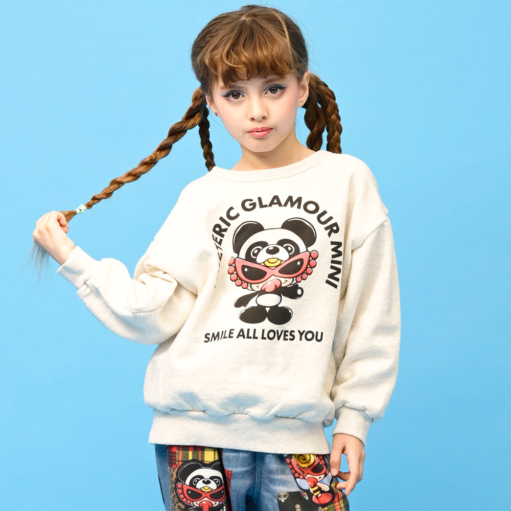 [9月予約商品]PLUMP PANDA MINI 裏毛トレーナー