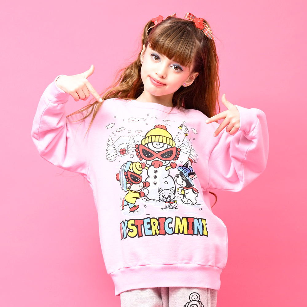 [9月予約商品]LET'S MAKE A SNOWMAN WITH J 裏毛トレーナー