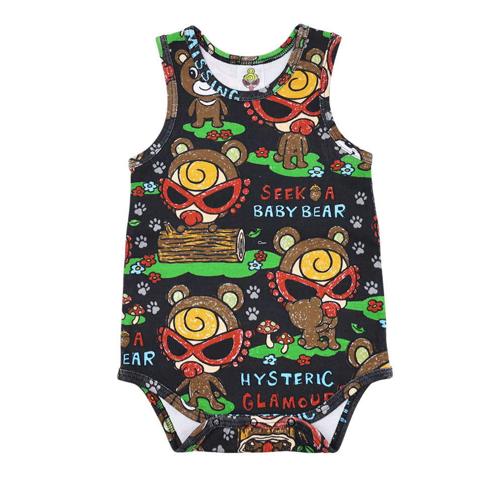 SEEK A BABY BEAR総柄 ノースリーブロンパース – Hystericmini OnlineStore