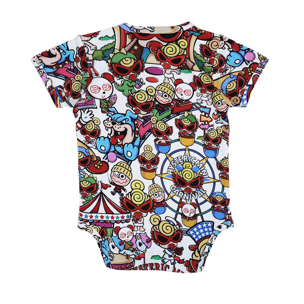 HYSTERIC MINI LAND総柄 半袖ロンパース