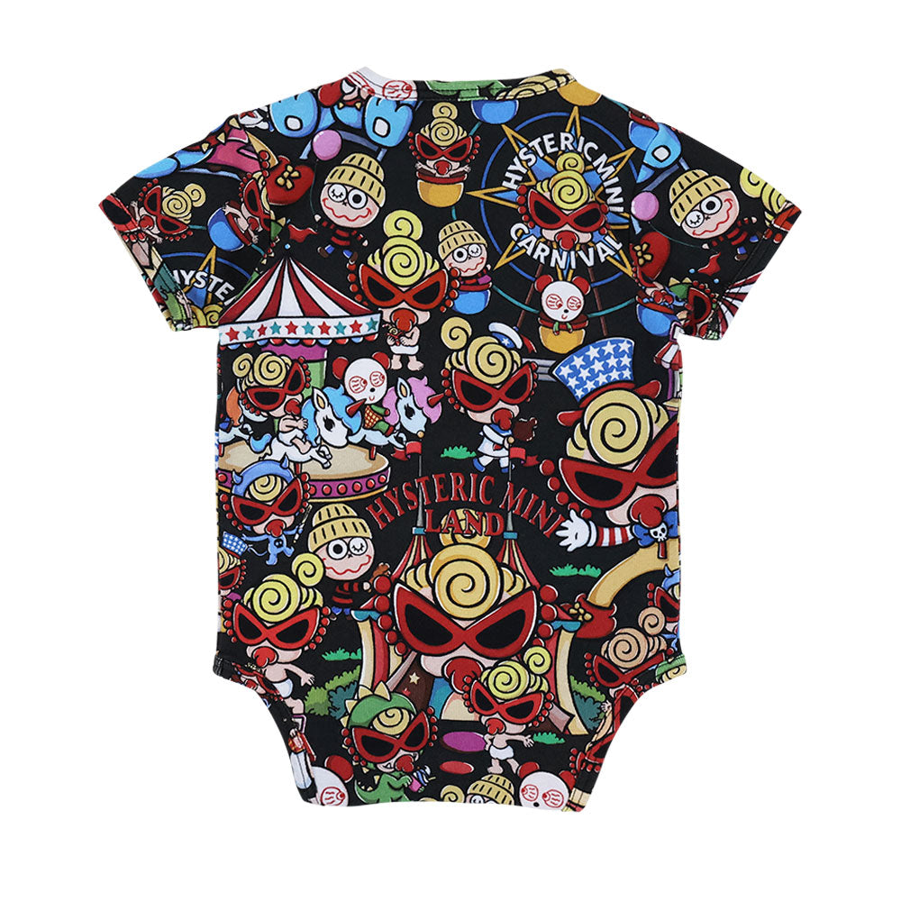 HYSTERIC MINI LAND総柄 半袖ロンパース