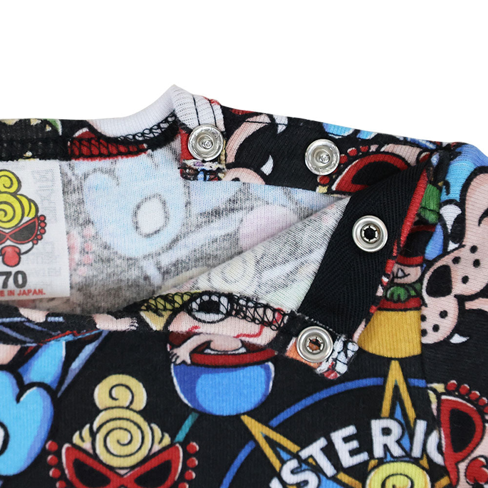 HYSTERIC MINI LAND総柄 半袖ロンパース