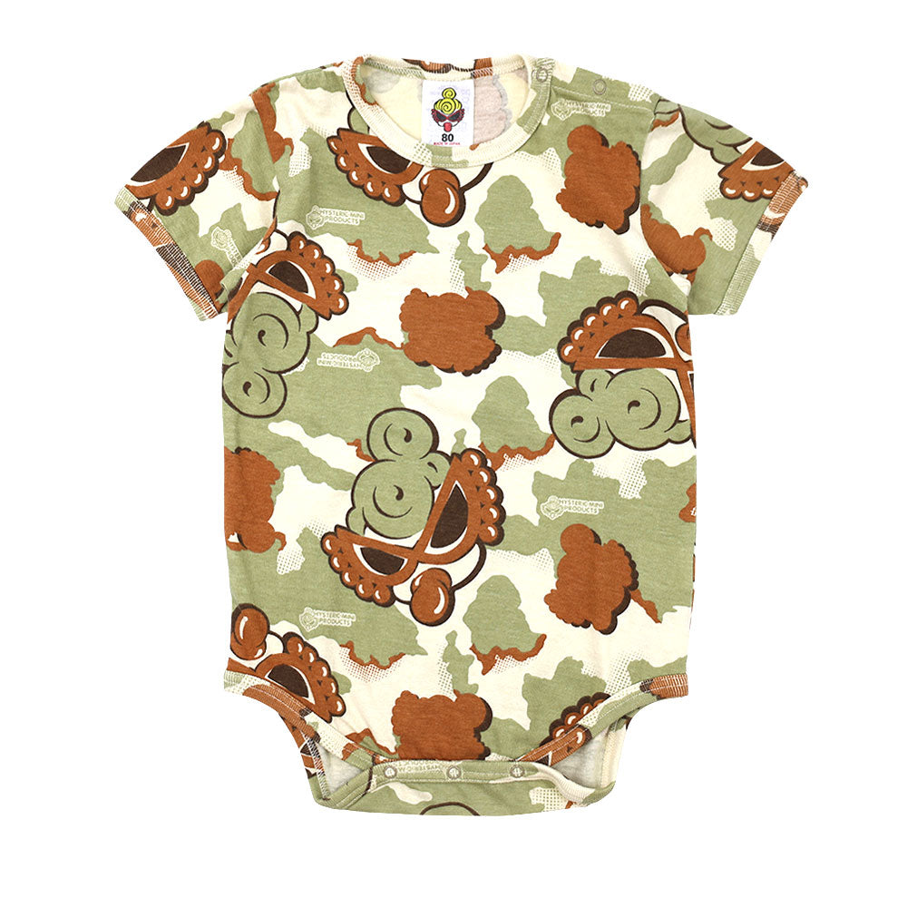 ROLLING MINI DESERT CAMO総柄 半袖ロンパース