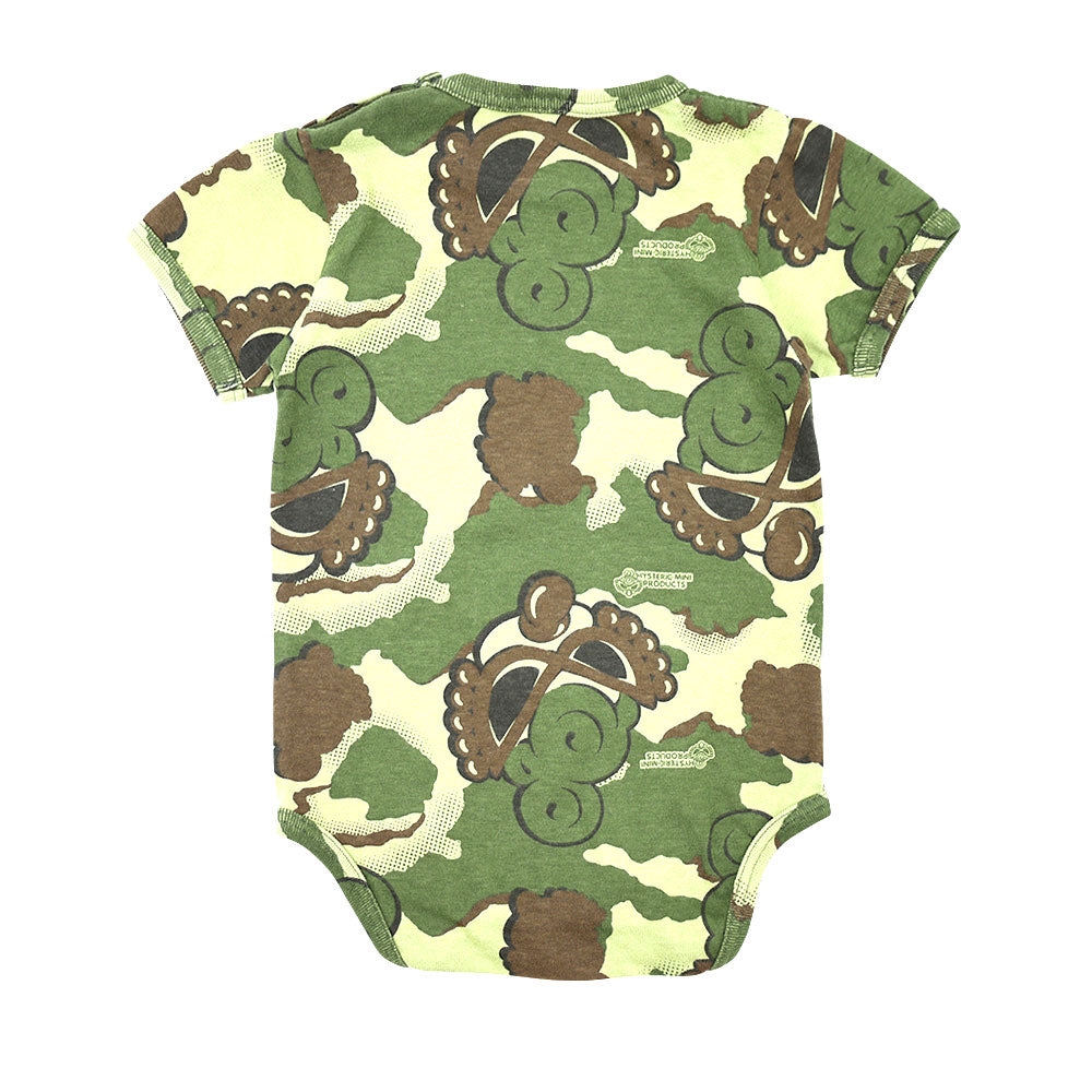 ROLLING MINI DESERT CAMO総柄 半袖ロンパース