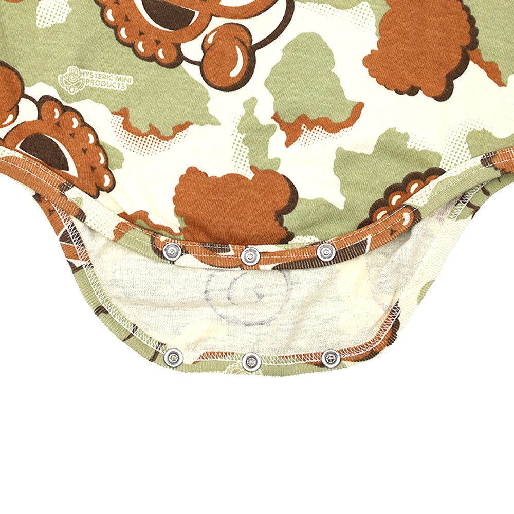 ROLLING MINI DESERT CAMO総柄 半袖ロンパース