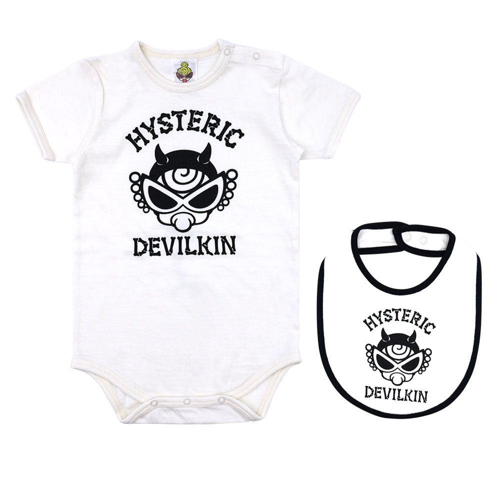 LOOPLUS DEVILKIN 半袖ロンパース&スタイ セット