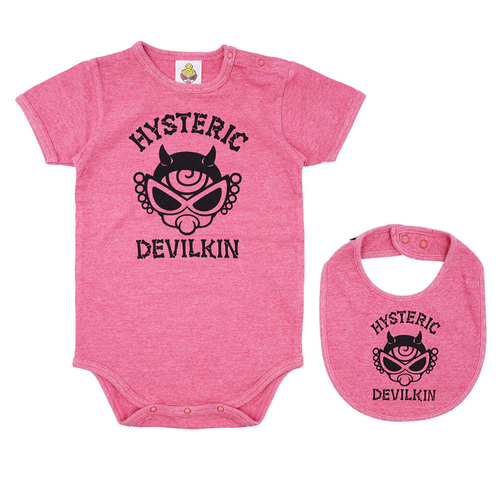 LOOPLUS DEVILKIN 半袖ロンパース&スタイ セット