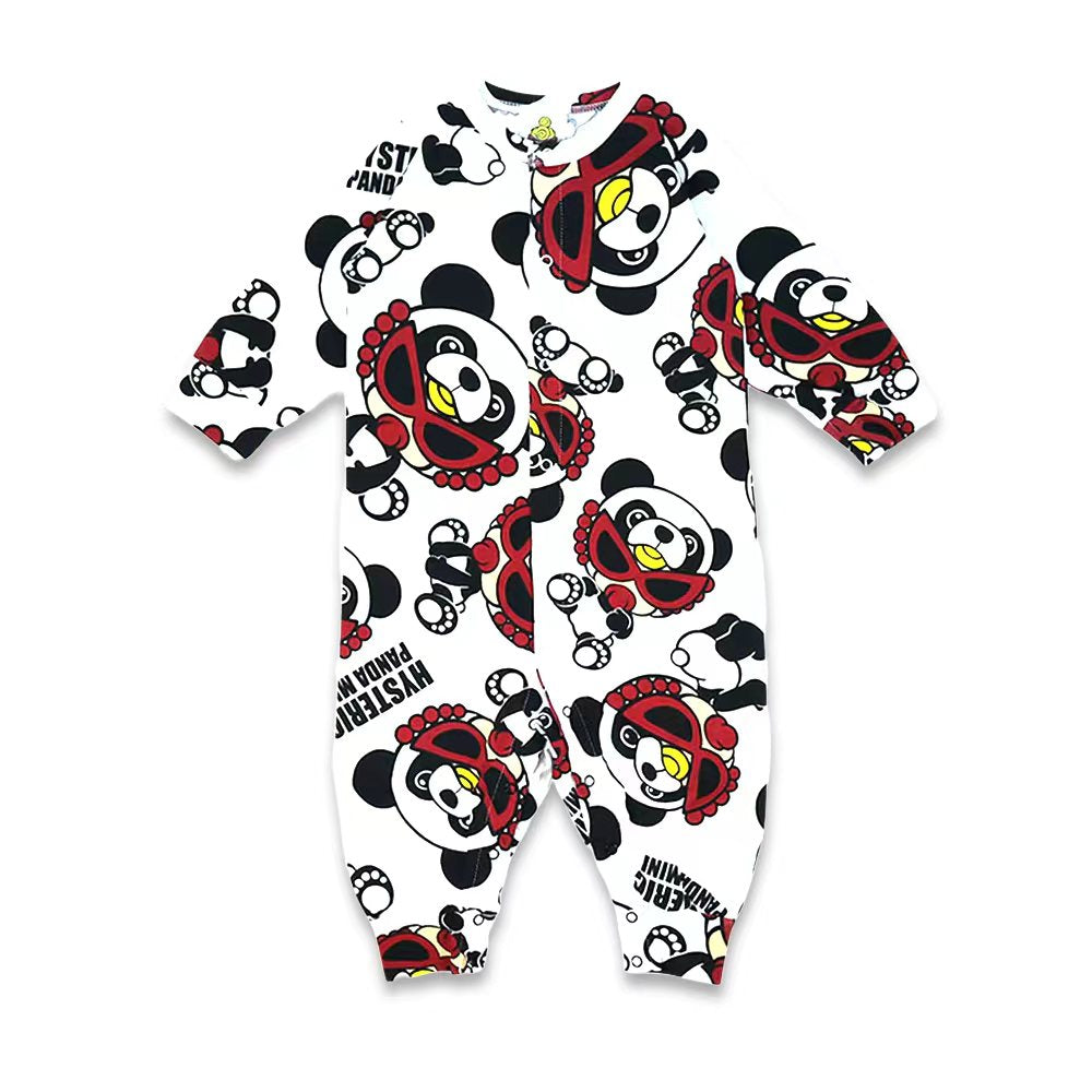 PANDA MINI総柄 カバーオール